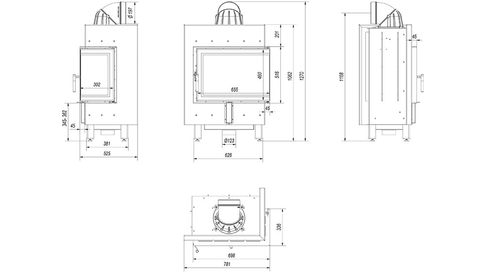 Rysunek techniczny LUCY 12 P